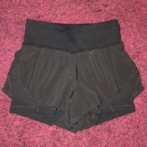 Worn once black lululemon shorts